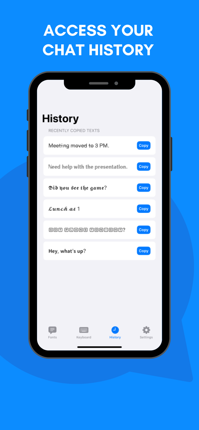 Texty Keyboard Fonts for Bio