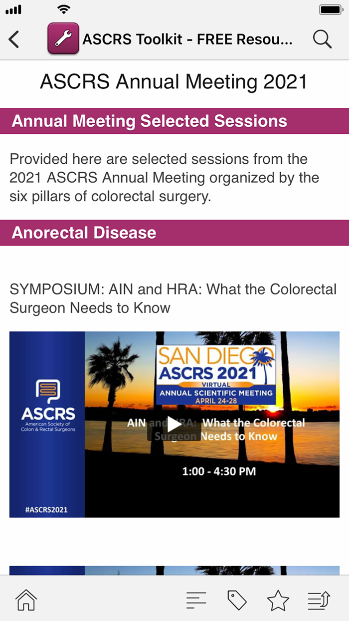 ASCRS-U Colorectal Surgery