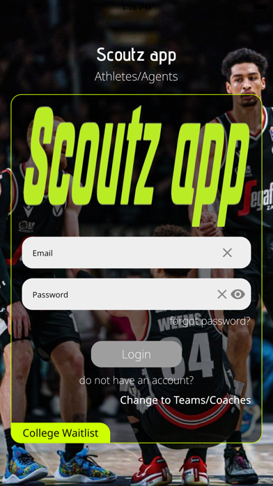 Scoutz app Screenshot