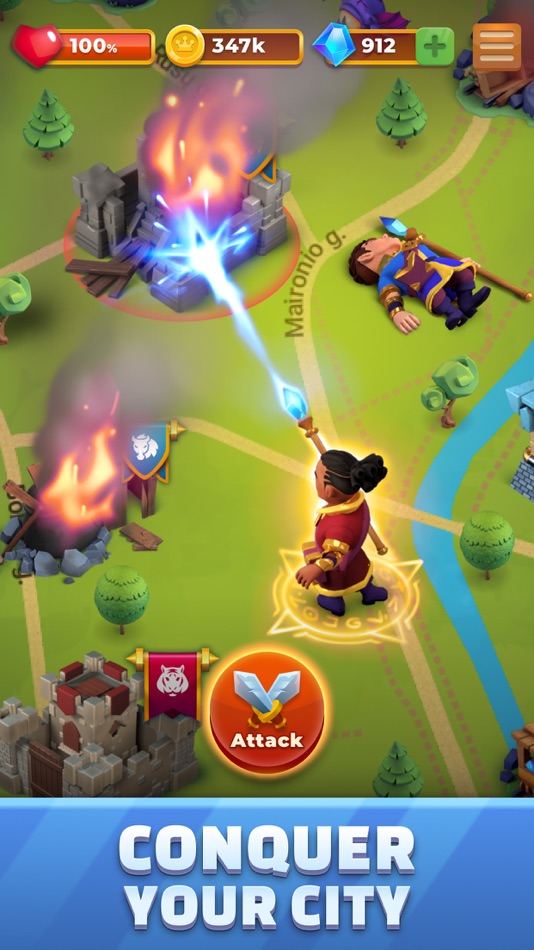 #1. Street Conquest: Map MMO / RPG (iOS) 由: SANTICUM INTERNATIONAL LTD