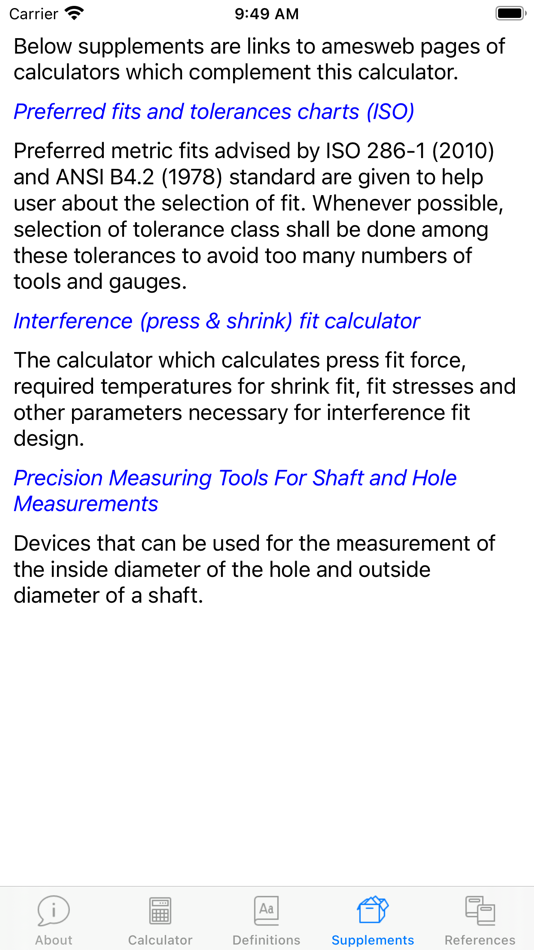#3. Fit Tolerance ISO (iOS) 由: Yasar Yucel Yesilbag