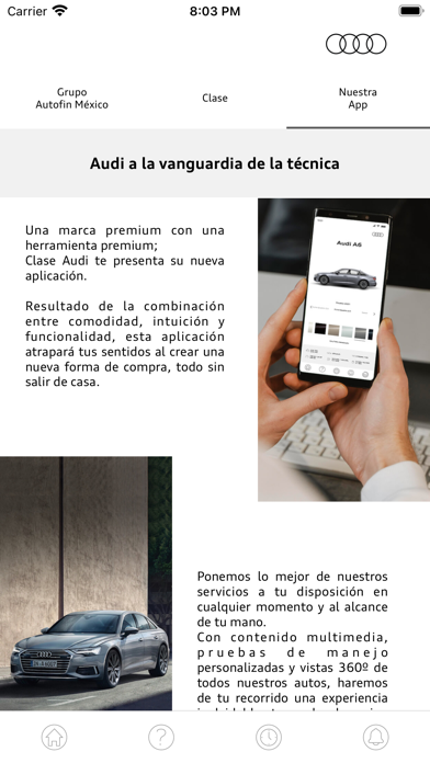 AUDI Clase Screenshot