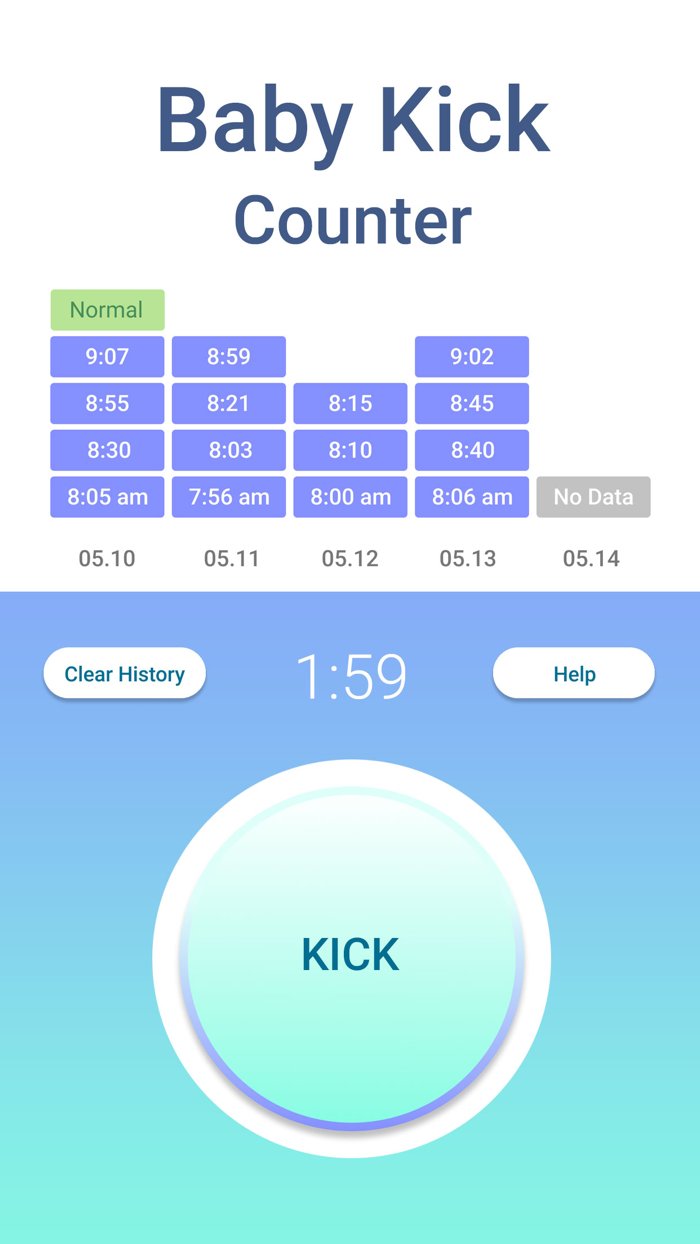 Contraction Timer Kick Counter