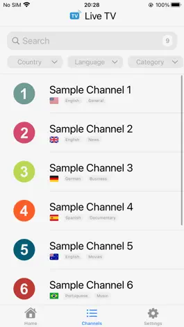 Game screenshot Live TV Player apk