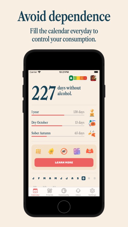 Drylendar Sobriety Calendar by App Craft Studio