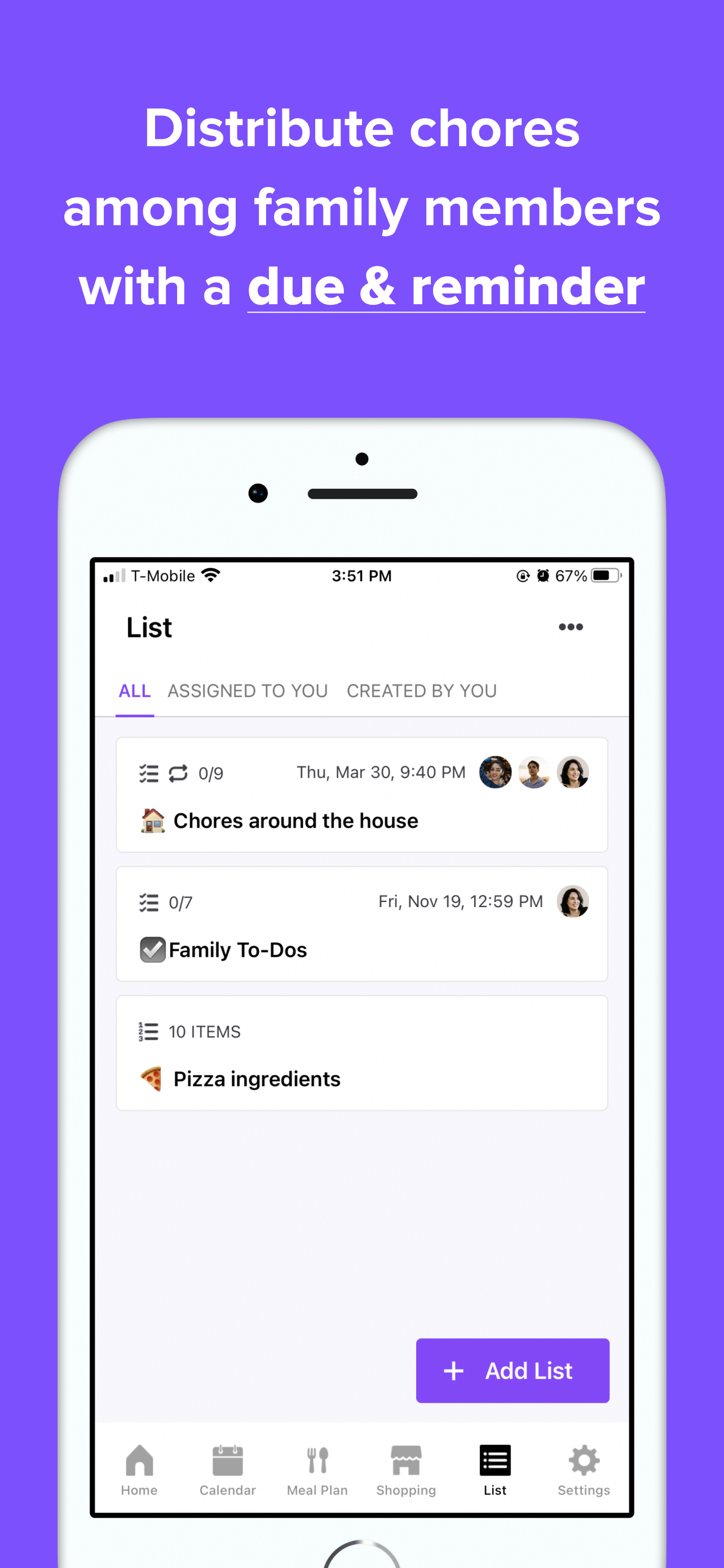 Family Daily - Organizer