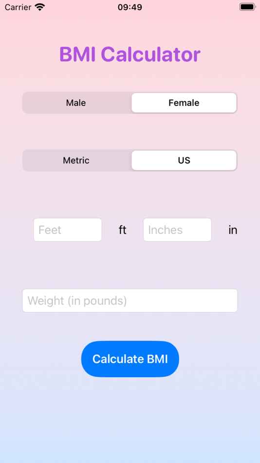 BMI for men and women - 1.1 - (iOS)