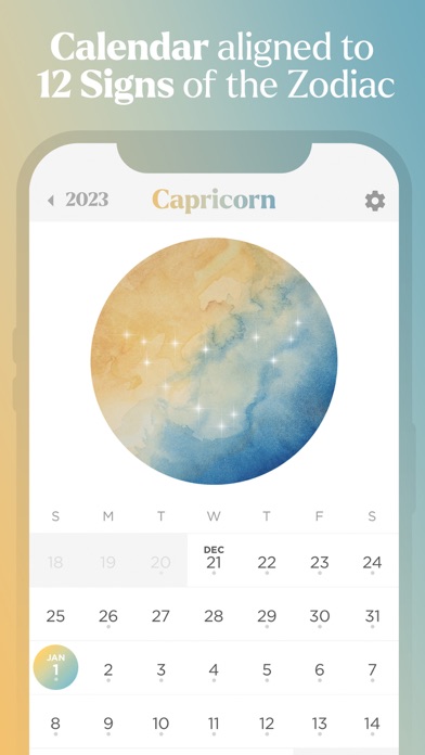 12 Signs — Zodiac Calendar Screenshot