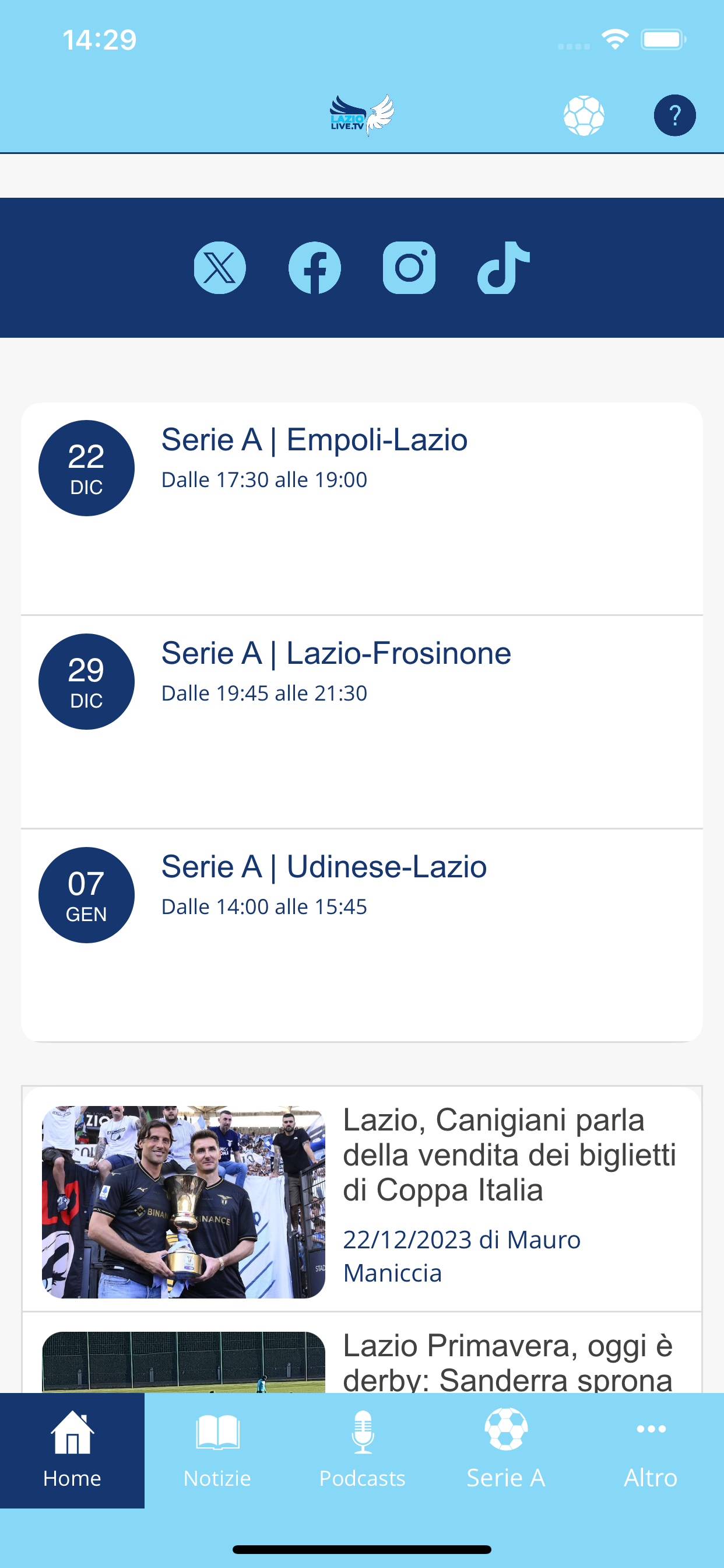 Lazio Live Tv