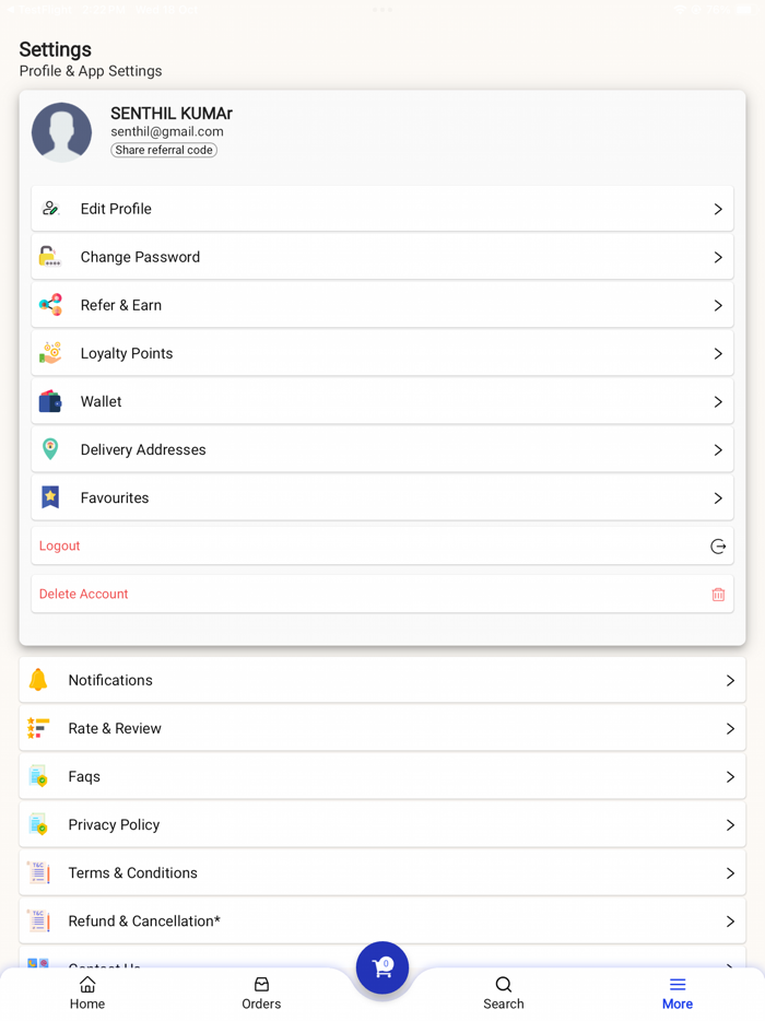 box food online delivery app