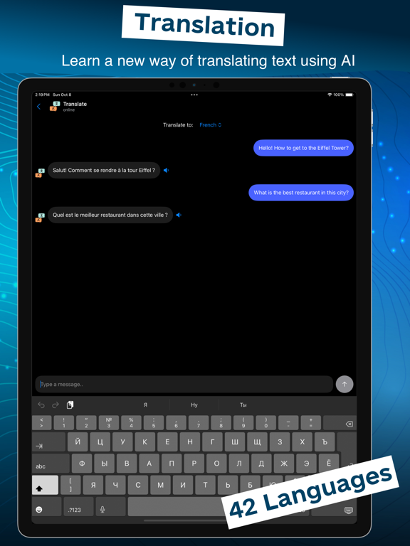 Chat Bot AI Assistant iPad screenshot 5 - Productivity app
