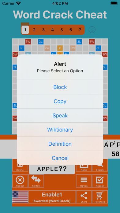 Word Crack Cheat & Solver Screenshot