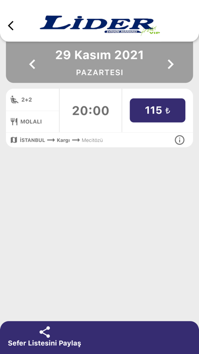 Lider Vip Travel Screenshot