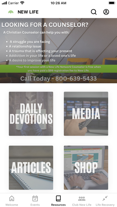 NEW LIFE MINISTRIES APP Screenshot