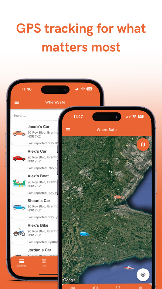 #1. WhereSafe GPS (iOS) Podle: Trackem