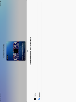 KJAB Christian Radio iPad screenshot 2 - Music app