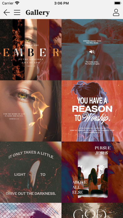 Inspire Church Events Screenshot