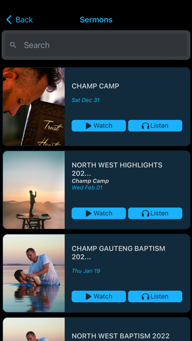 Champ Camp Screenshot