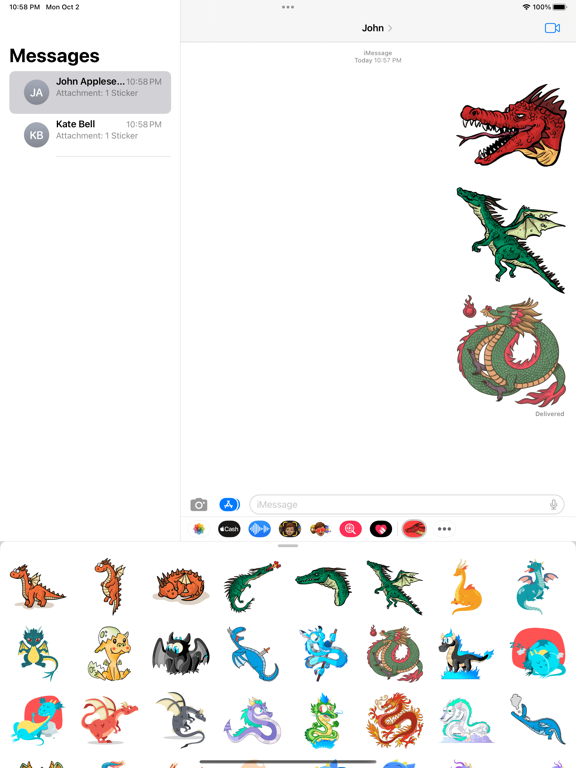Screenshot #6 pour Monster Dragon Stickers