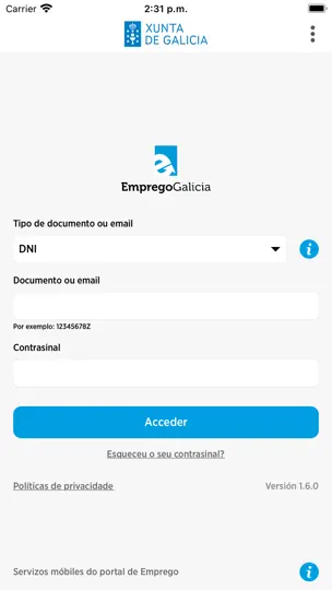 Captura de pantalla de MOBEM en iPhone 1