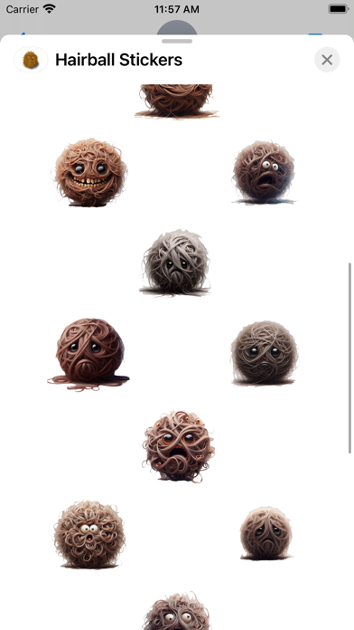 Screenshot #2 pour Hairball Stickers