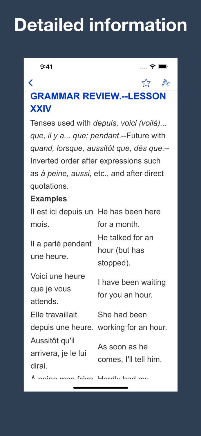 French Grammar and Vocabulary