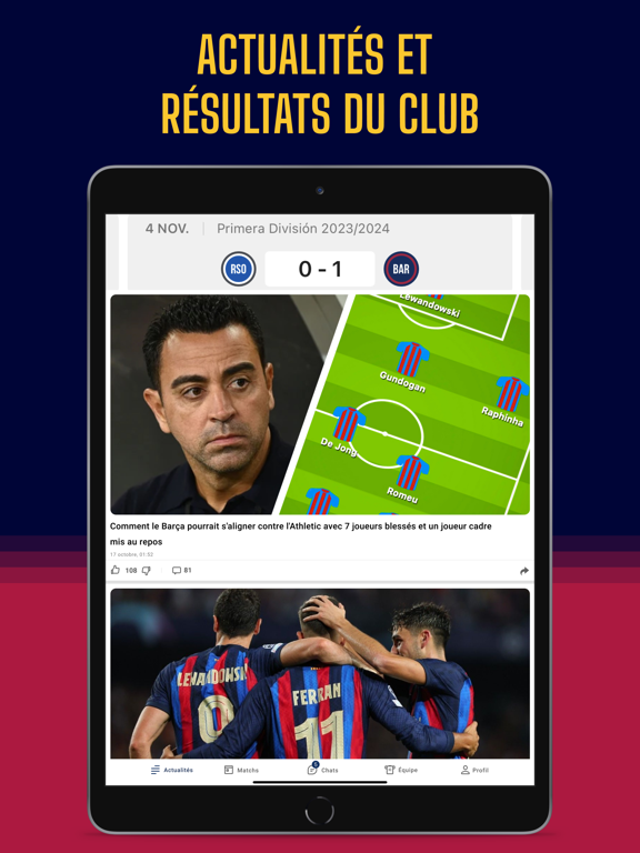 Screenshot #5 pour Blaugrana Live: Appli football