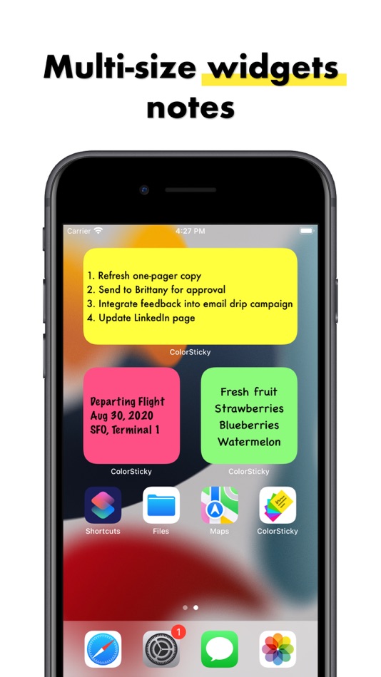 #1. ColorSticky: Sticky Notes App (iOS) 由: 祥鹏 朱