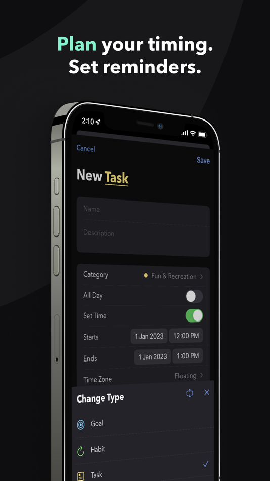 #3. Plime: Goal Setting & Tracker (iOS) By: Nadezhda Kornienko