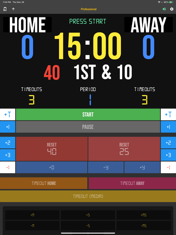 BT Football Controller iPad screenshot 2 - Sports app