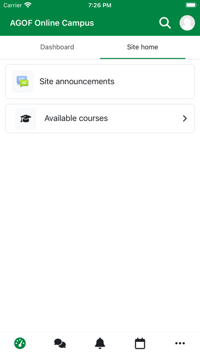 AGOF Online Campus Screenshot