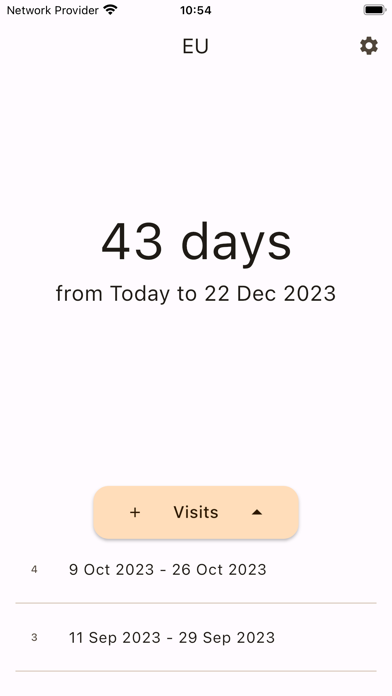 VisaDays Screenshot