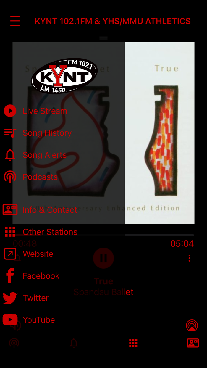 KYNT 102.1 FM and  1450 AM