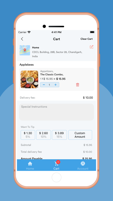 Home Town Delivery Orders Screenshot