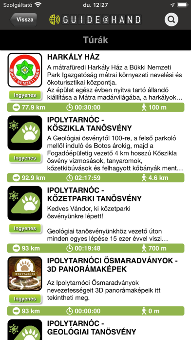 Bükki Nemzeti Park Igazgatóság Screenshot