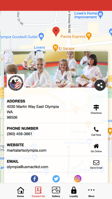 U.S. Martial Arts Center Screenshot