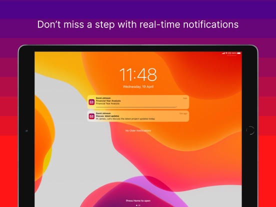Ivanti Email+ iPad app afbeelding 4