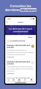 Conseil constitutionnel screenshot #3 for iPhone
