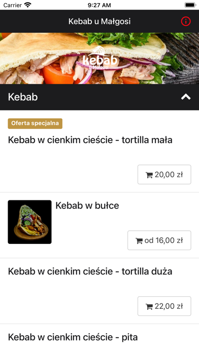 Kebab u Malgosi app screenshot