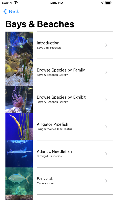 Florida Aquarium Guide Screenshot