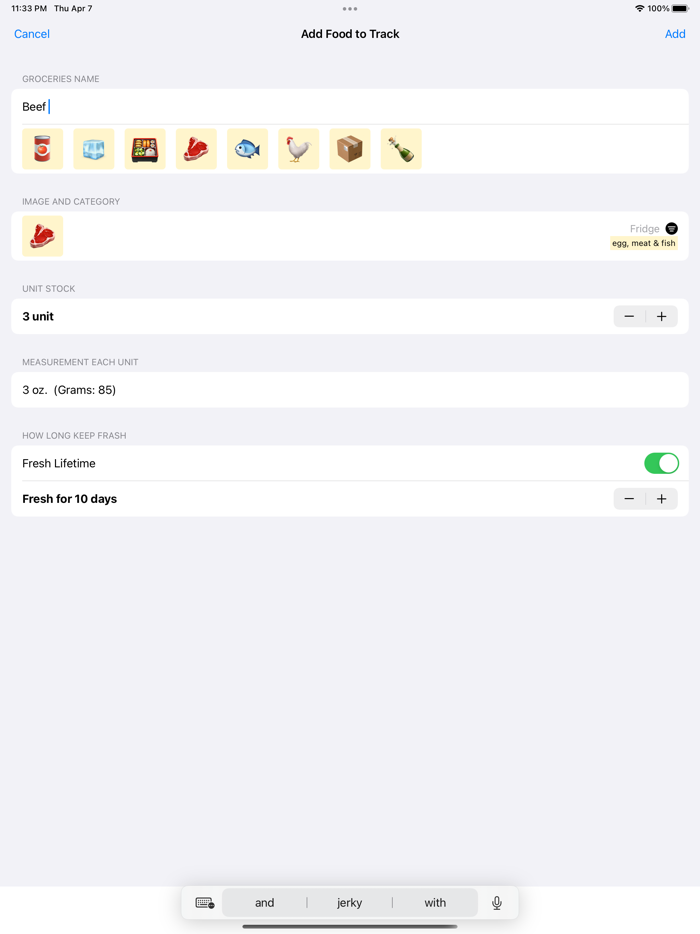Food expiration tracker