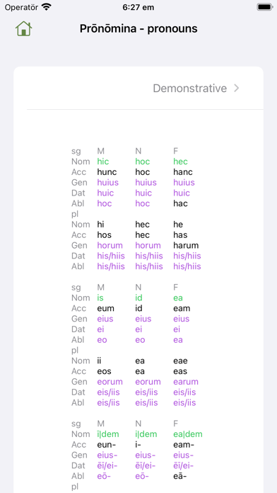 gramLAT - Latin grammar Screenshot