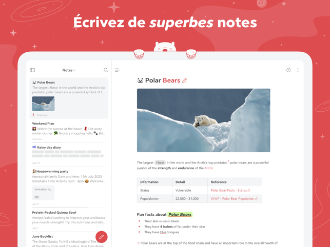 ‎Bear - Notes Confidentielles Capture d'écran