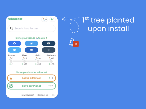 refoorest plant trees iPad screenshot 2 - Shopping app