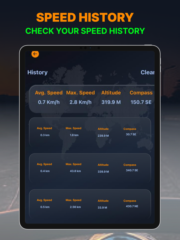 Screenshot #6 pour GPS Speedometer App - Odometer