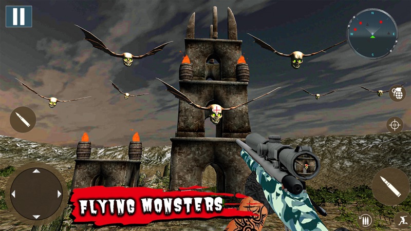 Wild Sniper Monster Game 3D screenshot 2