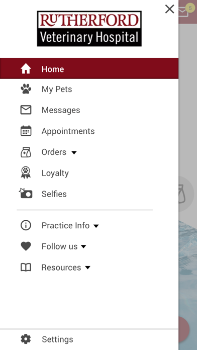 Rutherford Veterinary Hospital Screenshot