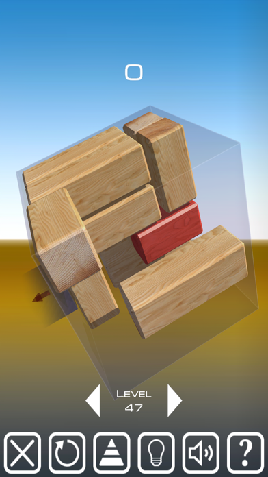 Unblock Red Brick. 3D Space Screenshot