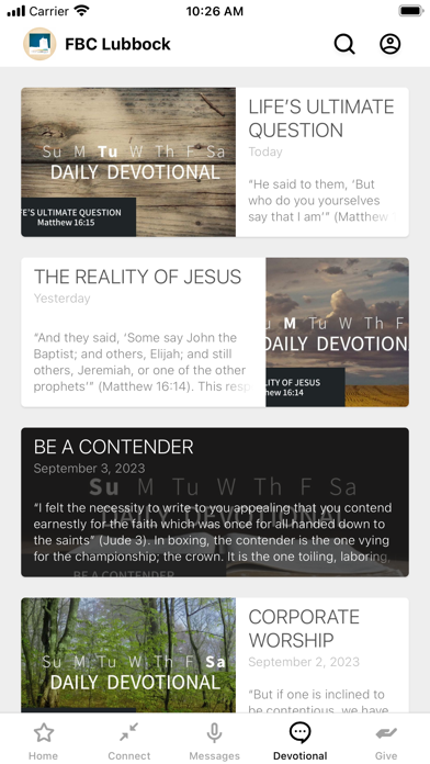 First Baptist Church Lubbock Screenshot
