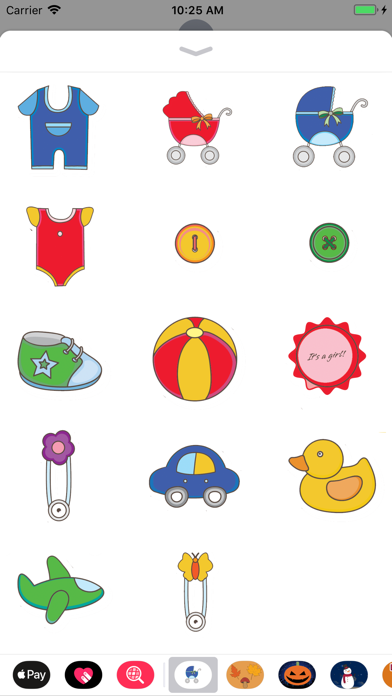 Screenshot #2 pour Baby Items - Stickers & emoji